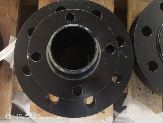 Wn 150lbs Gwintowany kołnierz rurowy Dn200 Asme A105n Czarna farba