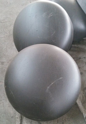 ISO9001 Stal węglowa A234 WPB Czapka ANSI B16.28 0,5 cala do 48 cali Blakc Paint