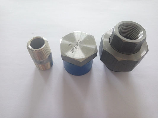 Złączki kute ze stali węglowej ASME B16.11 3000 # Gwintowane złączki kute SS