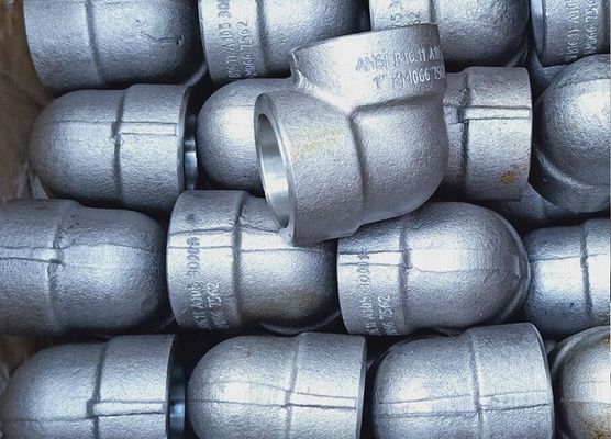 ASME B16.11 A105 Kolano 3000 Lbs Gwintowane złączki ze stali kutej do spawania Welding
